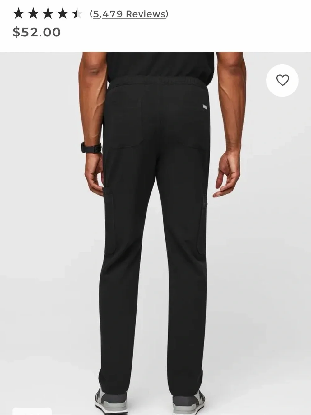 FIGS Men’s Black Scrub Pants